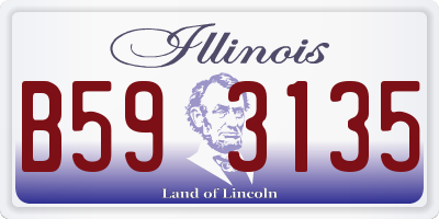 IL license plate B593135