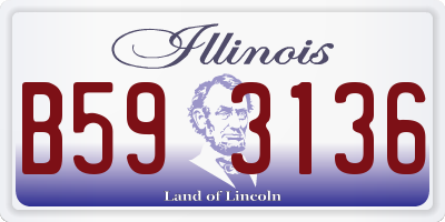 IL license plate B593136
