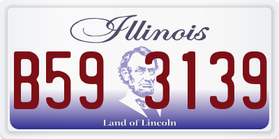 IL license plate B593139