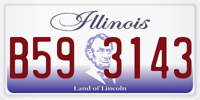 IL license plate B593143