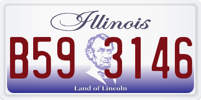 IL license plate B593146