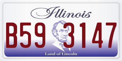IL license plate B593147