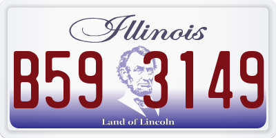 IL license plate B593149