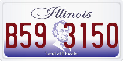 IL license plate B593150