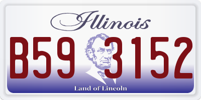 IL license plate B593152