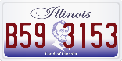 IL license plate B593153
