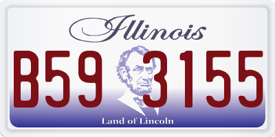 IL license plate B593155