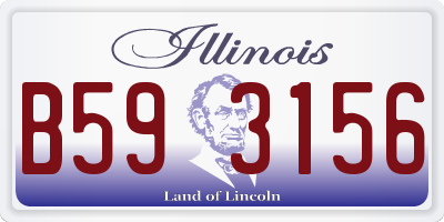 IL license plate B593156