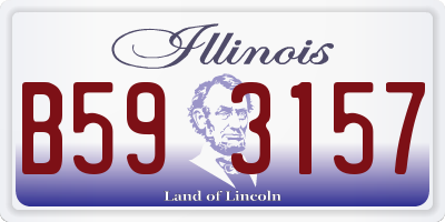 IL license plate B593157