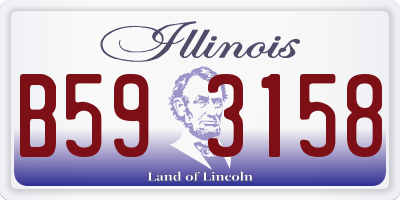 IL license plate B593158