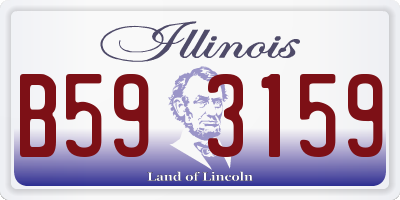 IL license plate B593159