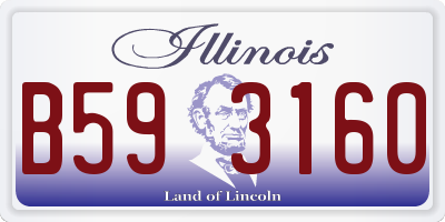 IL license plate B593160