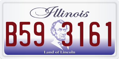 IL license plate B593161