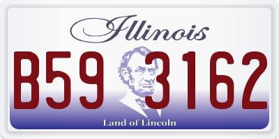 IL license plate B593162