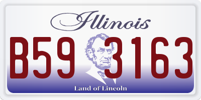 IL license plate B593163