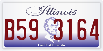 IL license plate B593164