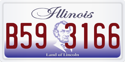 IL license plate B593166
