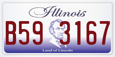 IL license plate B593167