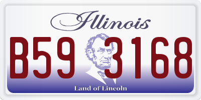 IL license plate B593168
