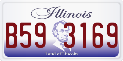 IL license plate B593169