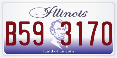 IL license plate B593170