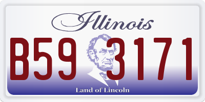 IL license plate B593171