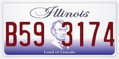 IL license plate B593174