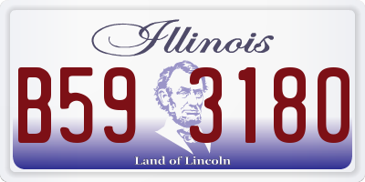 IL license plate B593180