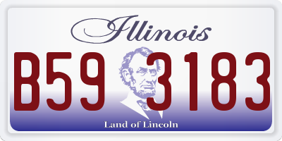IL license plate B593183