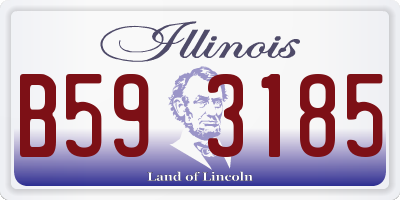 IL license plate B593185
