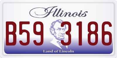 IL license plate B593186