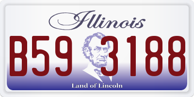 IL license plate B593188