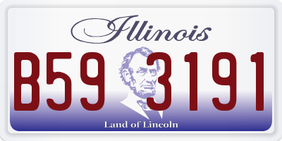 IL license plate B593191