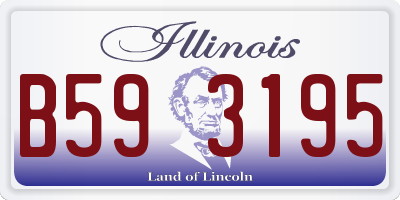 IL license plate B593195