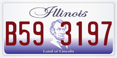 IL license plate B593197