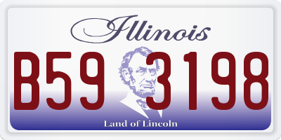 IL license plate B593198
