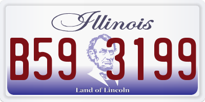 IL license plate B593199