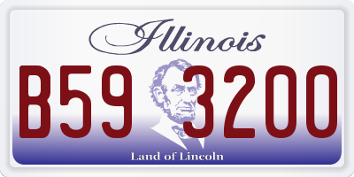 IL license plate B593200