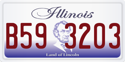 IL license plate B593203