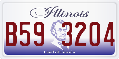 IL license plate B593204