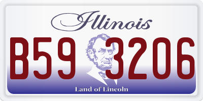 IL license plate B593206