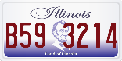 IL license plate B593214