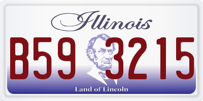 IL license plate B593215