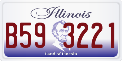 IL license plate B593221