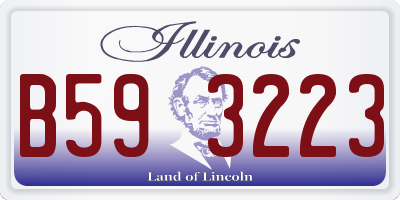 IL license plate B593223