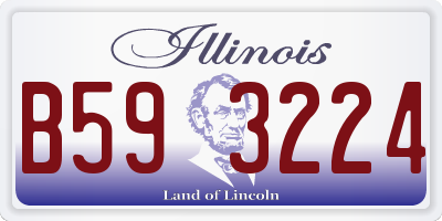 IL license plate B593224