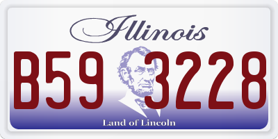 IL license plate B593228
