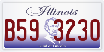 IL license plate B593230
