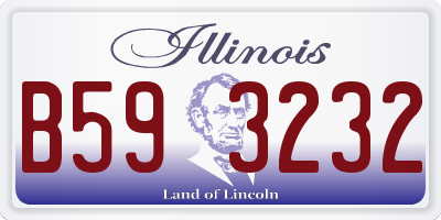 IL license plate B593232