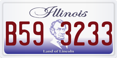 IL license plate B593233